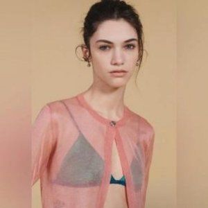 ZARA SHINY KNIT CARDIGAN LIMITED EDITION